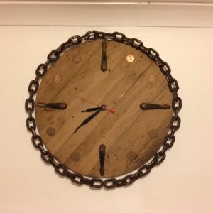 Chain and Penny Clock